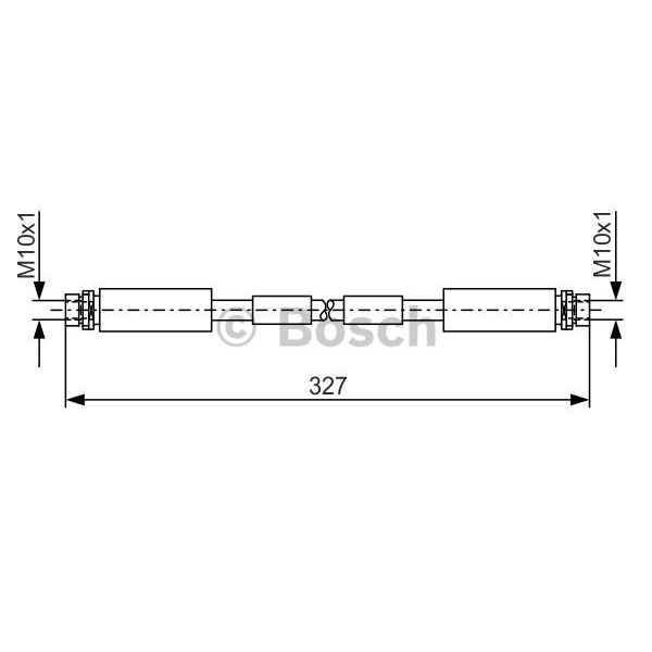 Слика на црево за кочница BOSCH 1 987 476 856 за Audi A8 Limousine (4D2, 4D8) 2.8 - 193 коњи бензин