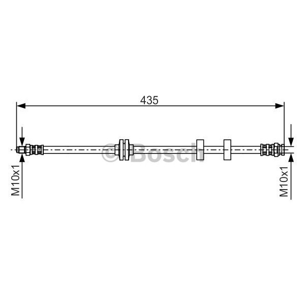 Слика на црево за кочница BOSCH 1 987 476 878 за Fiat Bravo 198 1.4 - 90 коњи бензин