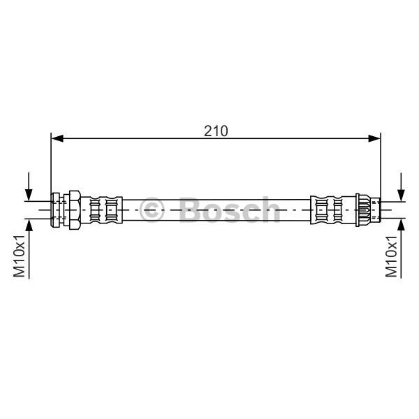 Слика на црево за кочница BOSCH 1 987 476 913 за Peugeot 307 Saloon 2.0 - 140 коњи бензин