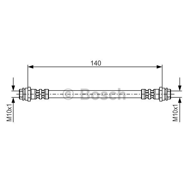 Слика на црево за кочница BOSCH 1 987 476 952 за Skoda Octavia Estate (1U5) 1.9 TDI - 110 коњи дизел