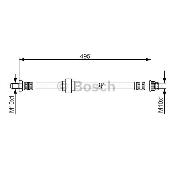 Слика на црево за кочница BOSCH 1 987 476 953 за  Renault Espace 3 (JE0) 1.9 dTi (JE0M) - 98 коњи дизел