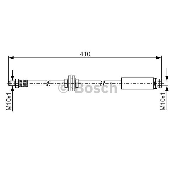 Слика на црево за кочница BOSCH 1 987 481 022 за Volvo V50 Estate (MW) 1.6 - 101 коњи бензин