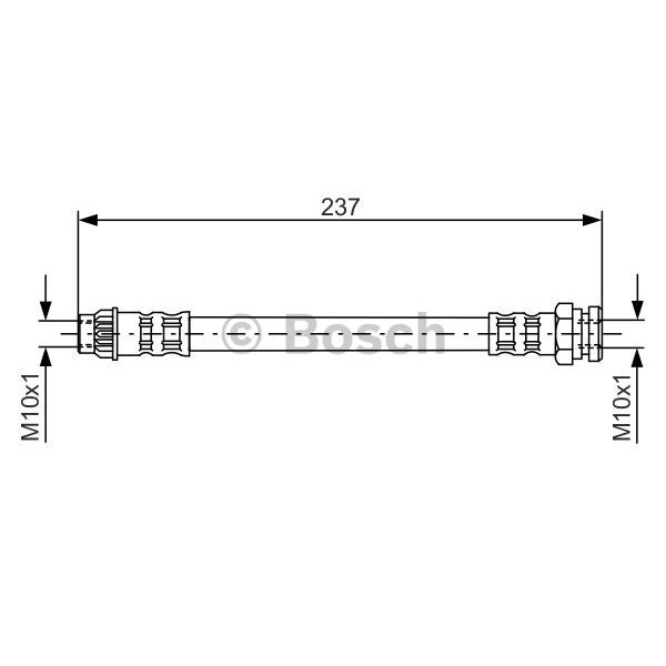 Слика на црево за кочница BOSCH 1 987 481 052 за Citroen Berlingo 1.6 HDi 115 - 114 коњи дизел