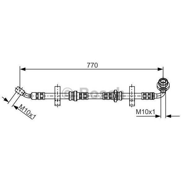 Слика на црево за кочница BOSCH 1 987 481 071 за Suzuki X-90 (EL) 1.6 i 16V - 97 коњи бензин