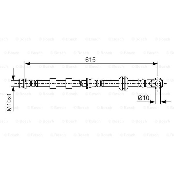 Слика на црево за кочница BOSCH 1 987 481 088 за Mitsubishi Lancer Ex Sportback (CX A) 1.8 (CX3A) - 143 коњи бензин