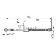 Слика 1 на црево за кочница BOSCH 1 987 481 321