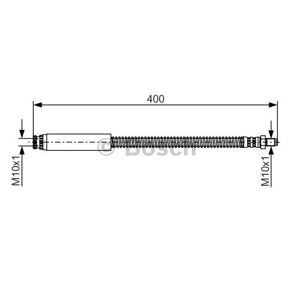 Слика на црево за кочница BOSCH 1 987 481 358 за Land Rover Defender Station Wagon (LD) 2.5 Td5 4x4 - 122 коњи дизел