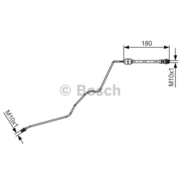 Слика на црево за кочница BOSCH 1 987 481 421 за Ford Mondeo 4 2.0 TDCi - 136 коњи дизел