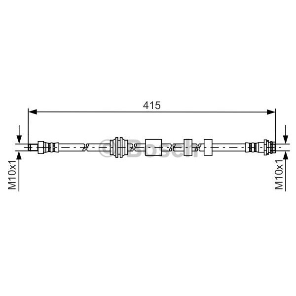 Слика на црево за кочница BOSCH 1 987 481 425 за Volvo V60 2.0 D2 - 120 коњи дизел