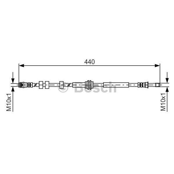 Слика на црево за кочница BOSCH 1 987 481 430 за Audi A5 (8T3) 2.0 TFSI quattro - 224 коњи бензин