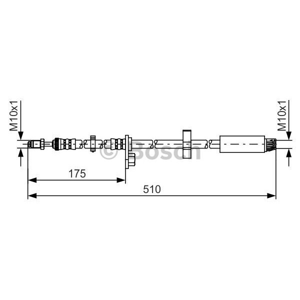 Слика на црево за кочница BOSCH 1 987 481 453 за Peugeot Expert Platform 2.0 HDi 165 - 163 коњи дизел