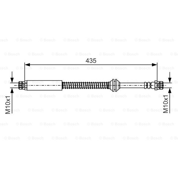 Слика на црево за кочница BOSCH 1 987 481 459 за VW Caddy 3 Box 1.4 16V - 80 коњи бензин