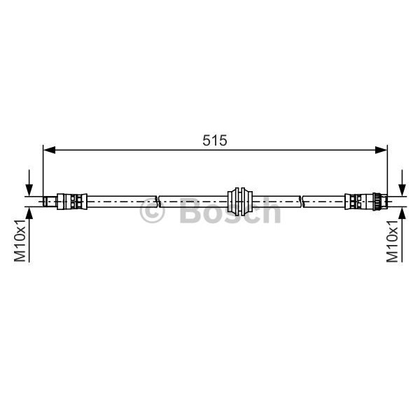 Слика на црево за кочница BOSCH 1 987 481 480 за Renault Kangoo Be Bop (KW0-1) 1.5 dCi - 110 коњи дизел