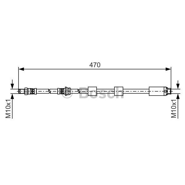 Слика на црево за кочница BOSCH 1 987 481 481 за BMW 3 Touring E91 330 xi - 258 коњи бензин