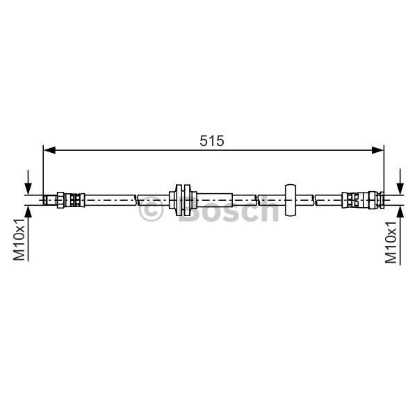 Слика на црево за кочница BOSCH 1 987 481 482 за Citroen Relay VAN 3.0 HDi 160 - 157 коњи дизел