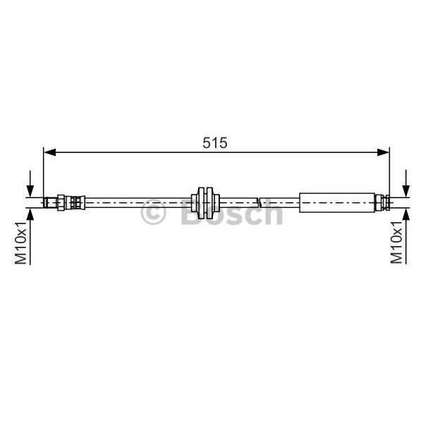 Слика на црево за кочница BOSCH 1 987 481 483 за Citroen Jumper Platform 2.0 BlueHDi 160 - 163 коњи дизел