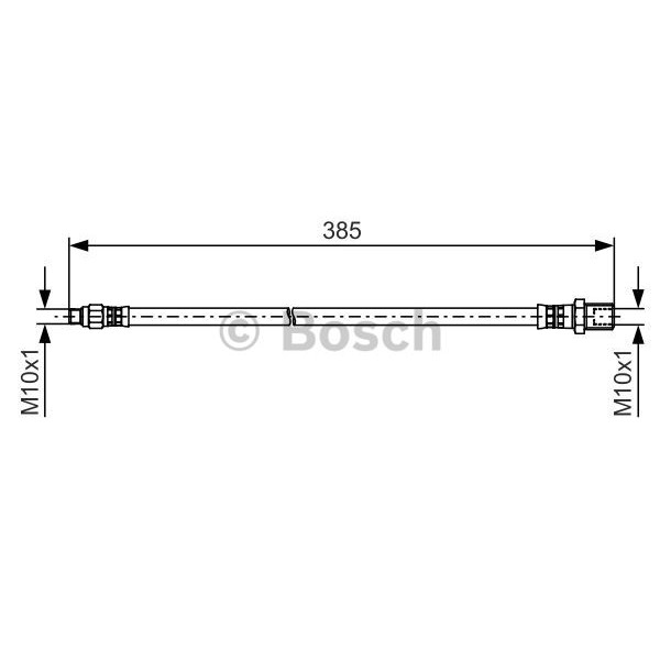 Слика на црево за кочница BOSCH 1 987 481 510 за камион Iveco Daily 2006 Platform 50C18 - 176 коњи дизел