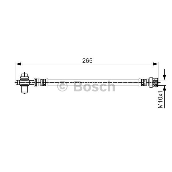 Слика на црево за кочница BOSCH 1 987 481 518 за Skoda Laura (1Z3) 1.4 TSI - 122 коњи бензин