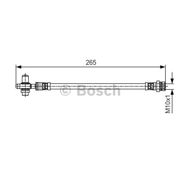 Слика на црево за кочница BOSCH 1 987 481 519 за Audi A1 Sportback (8XA) 1.4 TFSI - 140 коњи бензин