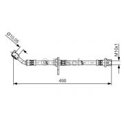 Слика 1 на црево за кочница BOSCH 1 987 481 521