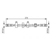 Слика 1 на црево за кочница BOSCH 1 987 481 539