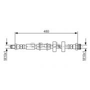 Слика 1 на црево за кочница BOSCH 1 987 481 552