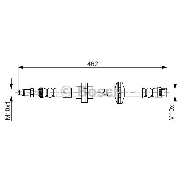 Слика на црево за кочница BOSCH 1 987 481 565 за Renault Laguna Coupe (DT0-1) 2.0 16V Turbo - 170 коњи бензин