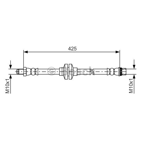 Слика на црево за кочница BOSCH 1 987 481 567 за Renault Megane CC 2.0 dCi (EZ0L) - 160 коњи дизел