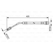 Слика 1 на црево за кочница BOSCH 1 987 481 587