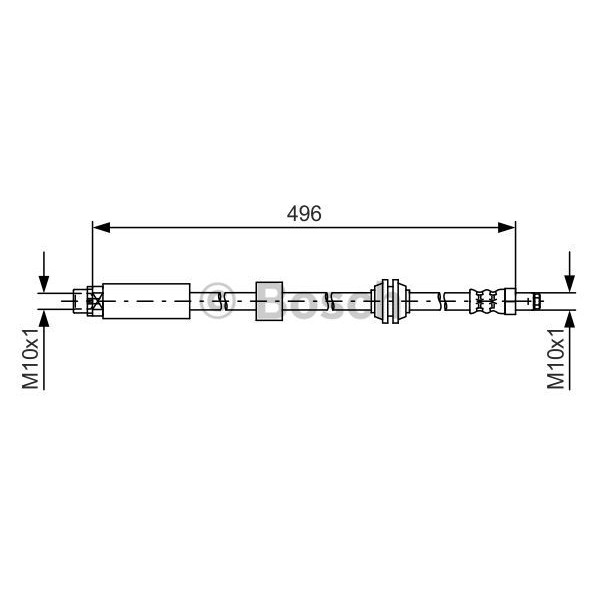 Слика на Црево за кочница BOSCH 1 987 481 590