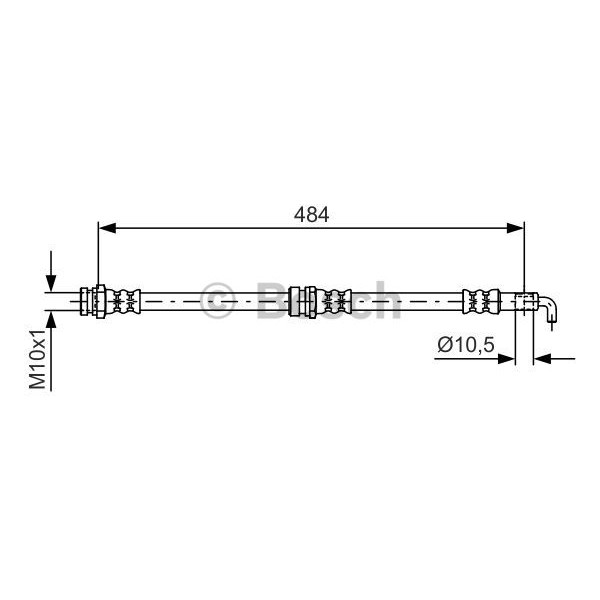 Слика на Црево за кочница BOSCH 1 987 481 602