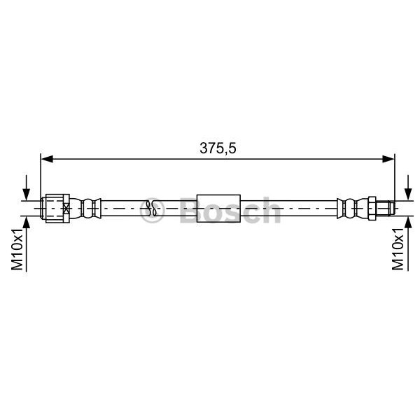 Слика на црево за кочница BOSCH 1 987 481 608 за Mercedes E-class Saloon (w212) E 250 CDI / BlueTEC (212.003, 212.004) - 204 коњи дизел