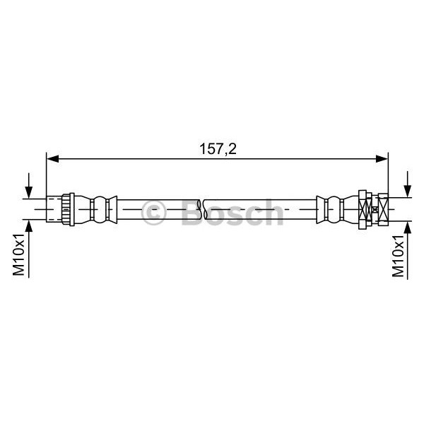 Слика на црево за кочница BOSCH 1 987 481 624 за Renault Megane 3 Grandtour 2.0 dCi (KZ0Y) - 150 коњи дизел