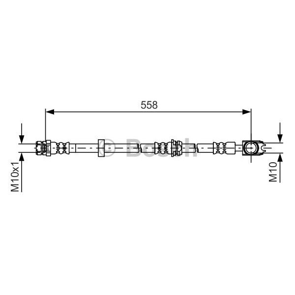 Слика на црево за кочница BOSCH 1 987 481 632 за VW Sharan (7N) 1.4 TSI - 150 коњи бензин