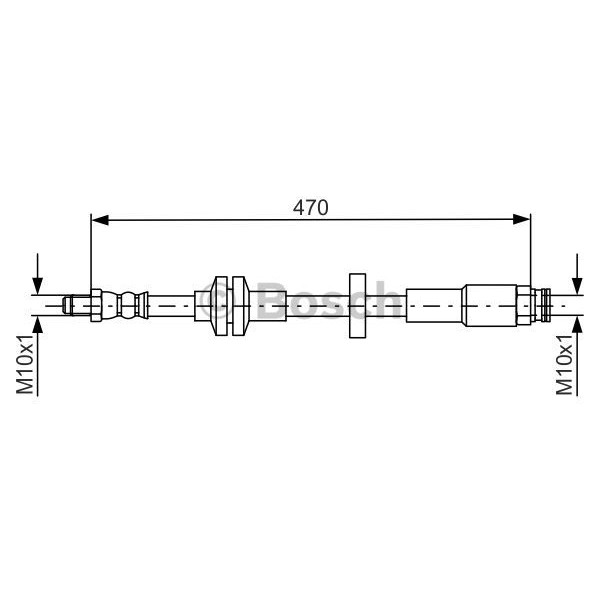 Слика на црево за кочница BOSCH 1 987 481 672 за Alfa Romeo Giulietta (940) 1.8 TBi - 235 коњи бензин