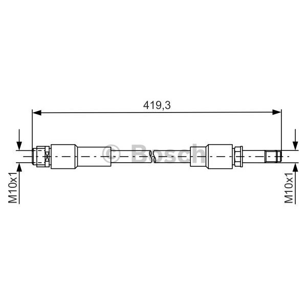 Слика на црево за кочница BOSCH 1 987 481 674 за Mercedes B-Class (w246) B 220 CDI (246.203) - 170 коњи дизел