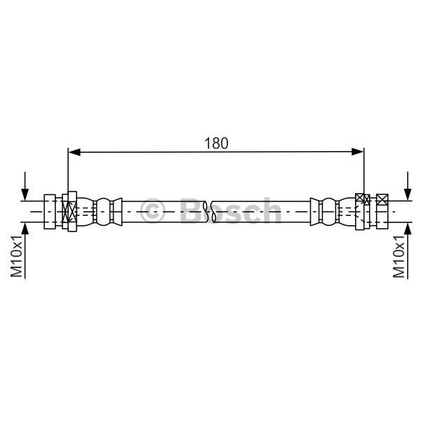 Слика на црево за кочница BOSCH 1 987 481 681 за Renault Kangoo Be Bop (KW0-1) 1.5 dCi - 110 коњи дизел