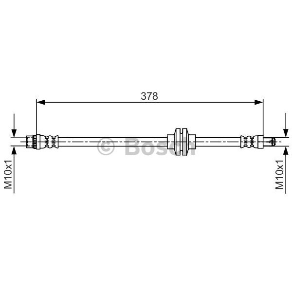 Слика на црево за кочница BOSCH 1 987 481 707 за Opel Movano B Platform 2.3 CDTI [RWD] - 136 коњи дизел