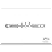 Слика 1 $на Црево за кочница CORTECO 19018111