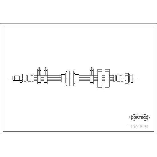 Слика на црево за кочница CORTECO 19018131 за Fiat Tipo (160) 1.8 i.e. (160.AY) - 105 коњи бензин