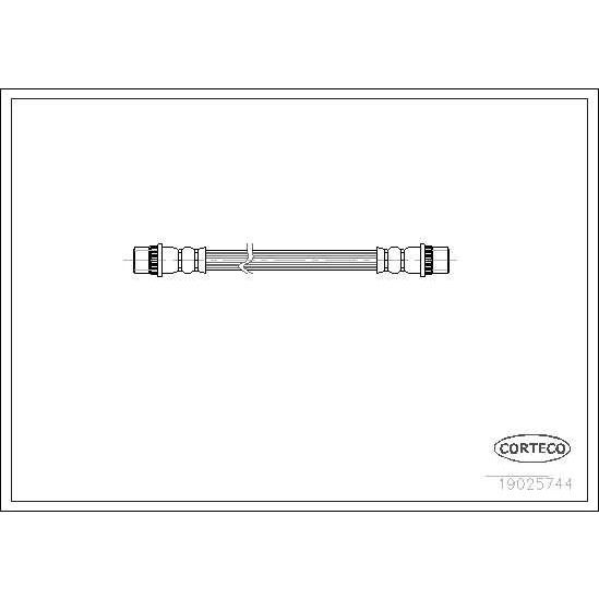 Слика на црево за кочница CORTECO 19025744 за Renault Megane 1 (BA0-1) 1.9 dTi (BA08, BA0N) - 98 коњи дизел