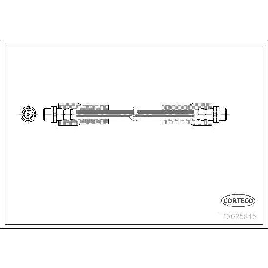 Слика на Црево за кочница CORTECO 19025845