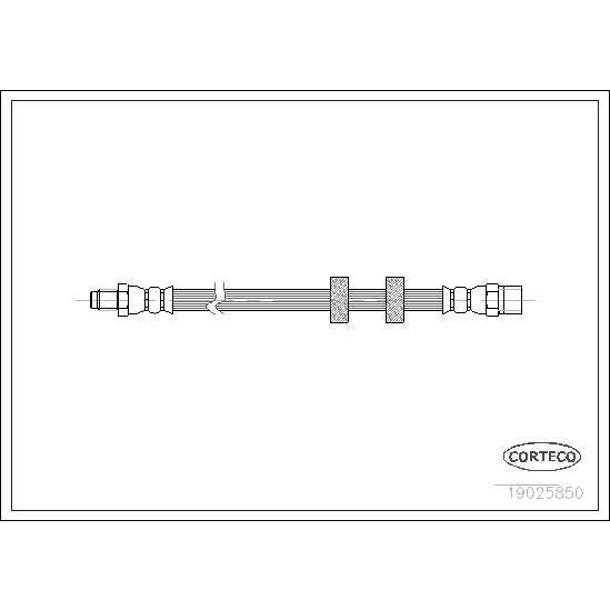 Слика на црево за кочница CORTECO 19025850 за Volvo 940 Saloon (944) 2.0 - 112 коњи бензин