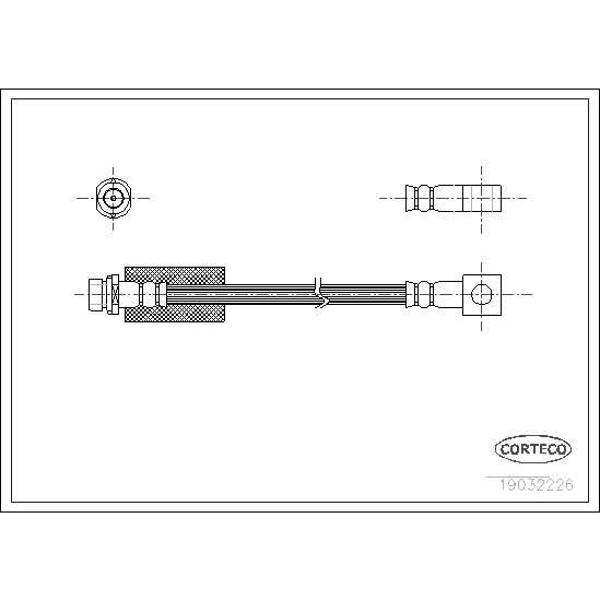 Слика на црево за кочница CORTECO 19032226 за Ford Mondeo 1 Clipper (BNP) 1.6 i 16V - 88 коњи бензин