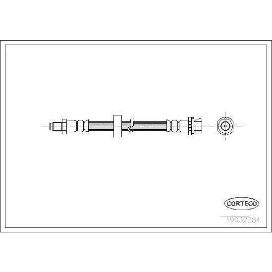 Слика на црево за кочница CORTECO 19032284 за Ford Mondeo 3 Estate (BWY) 2.2 TDCi - 155 коњи дизел