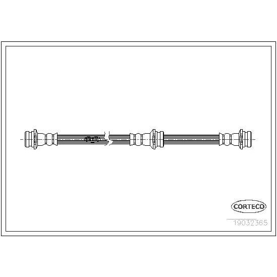 Слика на црево за кочница CORTECO 19032365 за Suzuki Swift 2 Hatchback (EA,MA) 1.0 i (SF310, AA44) - 54 коњи бензин