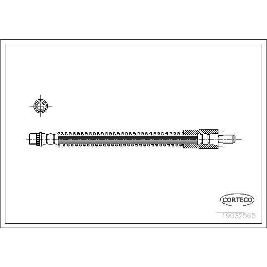 Слика на црево за кочница CORTECO 19032565 за Opel Movano Box (F9) 1.9 DTI - 82 коњи дизел