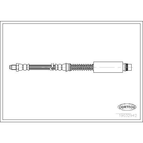 Слика на црево за кочница CORTECO 19032942 за Rover 75 Saloon (RJ) 2.0 V6 - 150 коњи бензин