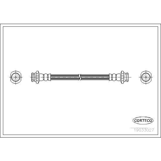 Слика на црево за кочница CORTECO 19033027 за Nissan Micra (K11) 1.0 i 16V - 54 коњи бензин