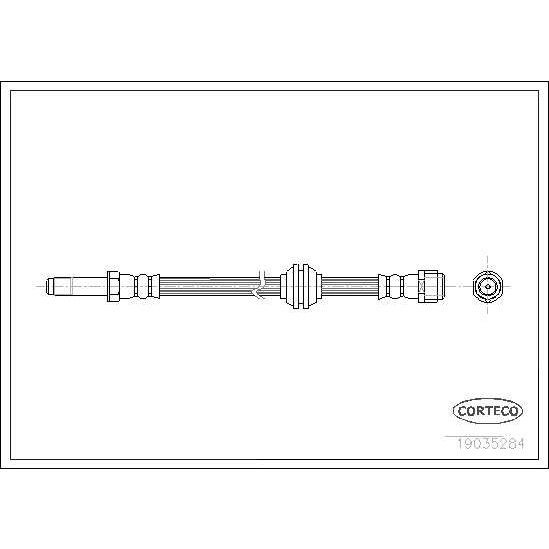 Слика на црево за кочница CORTECO 19035284 за Mercedes Vito BOX (w639) 111 CDI - 116 коњи дизел